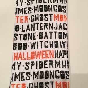 2 Halloween Words Kitchen Towels Ghost Moon Witch